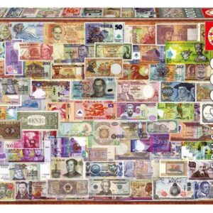 จิ๊กซอว์ 1000 ชิ้น Educa ธนบัตรโลก #17659