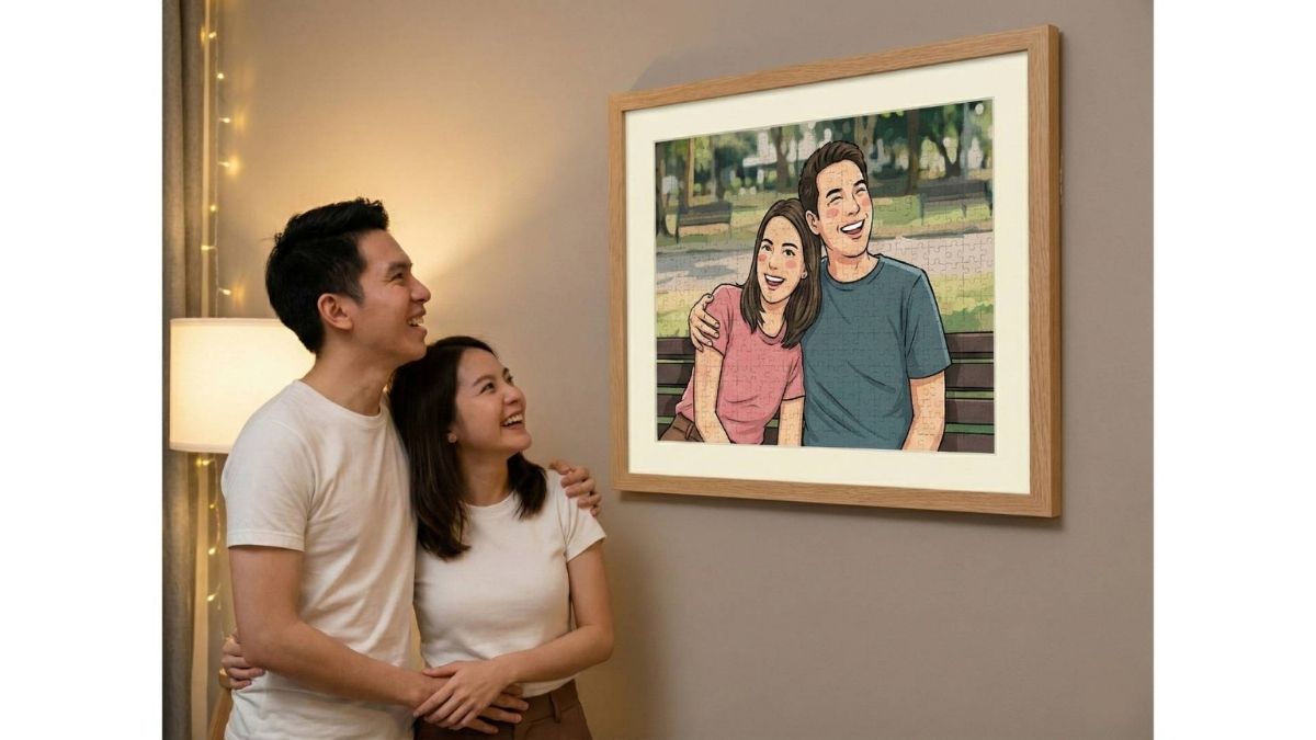 วิธีต่อจิ๊กซอว์ ใส่กรอบ คู่รัก