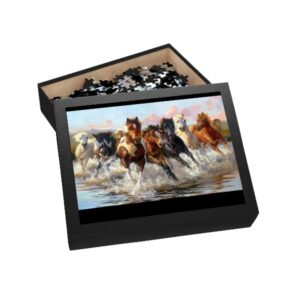 จิ๊กซอว์ 500 ชิ้น Silapin ภาพม้า 9 ตัว แบบที่ 1 #B004