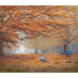 จิ๊กซอว์ 1000 ชิ้น Tenyo - Classic Pooh The Joy of Autumn Leaves #336