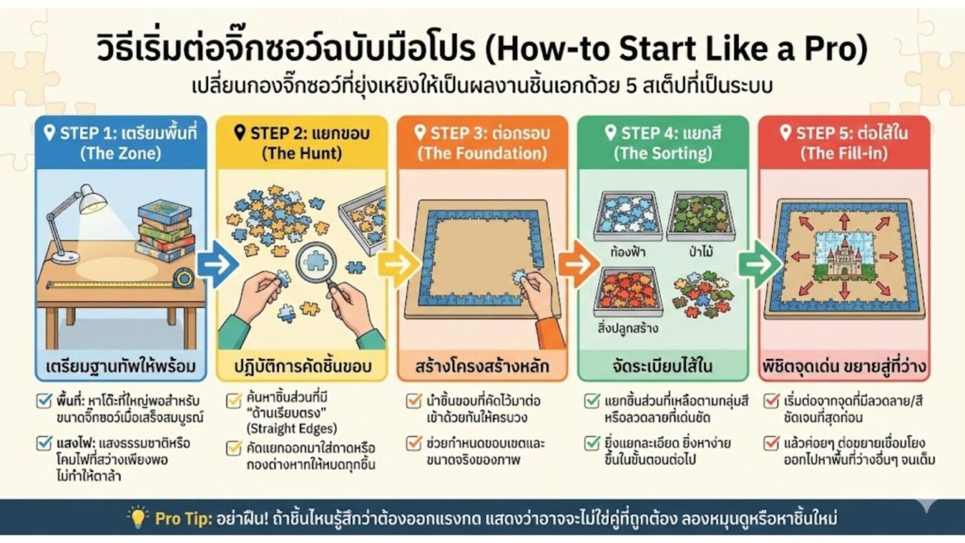 How to do jigsaw puzzles