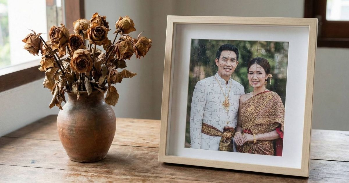 ดอกไม้วันครบรอบกับของขวัญจิ๊กซอว์