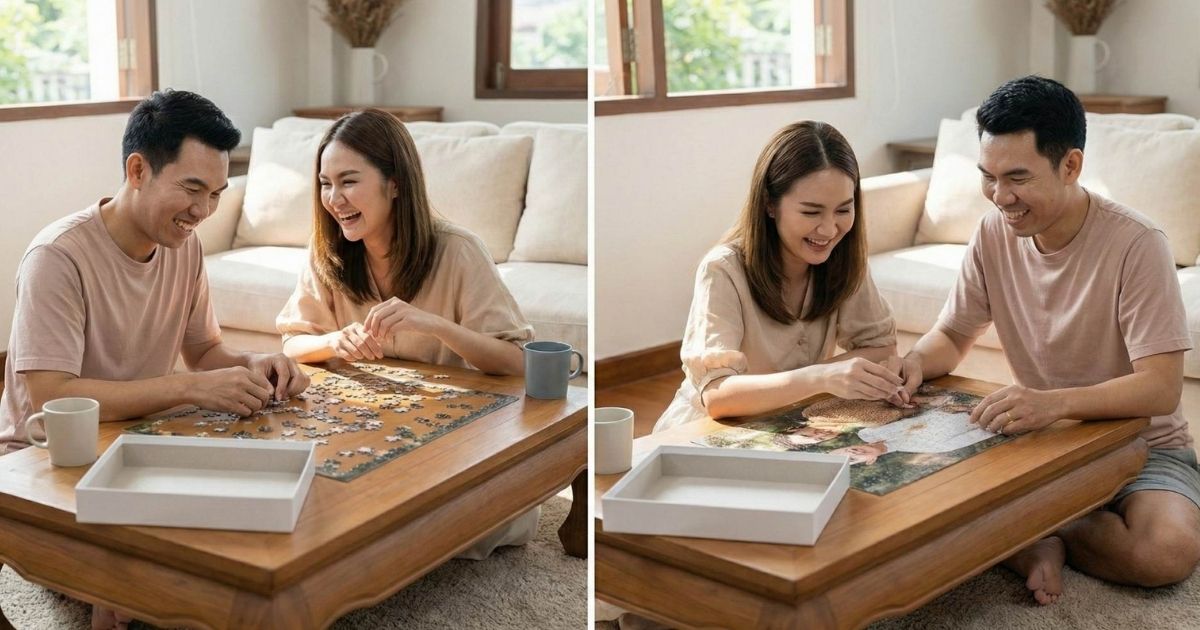 ต่อจิ๊กซอว์กับแฟน