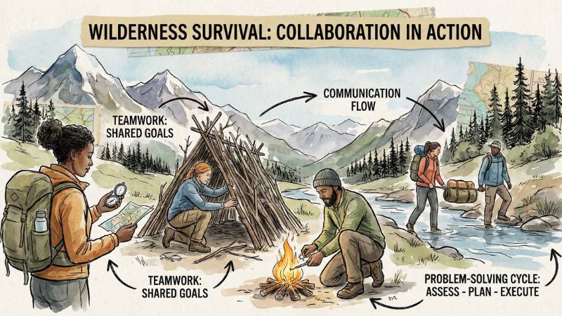 ภาพจำลองสถานการณ์เอาชีวิตรอดที่ทีมงานต้องร่วมมือกันเพื่อเอาตัวรอด